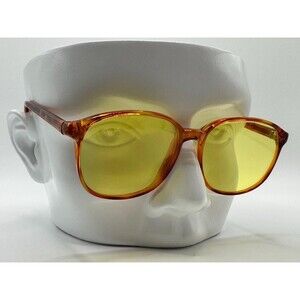 NEW Vintage Eyeglasses | Narrow Men's Style Crystal Brown Plastic #861 USA Made